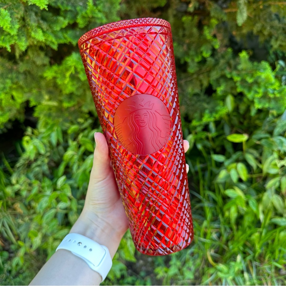 Starbucks Collectible Cold Cup Tumbler Textured Holiday 24oz